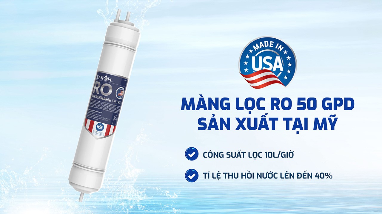 Màng lọc RO 50GPD sản xuất tại Mỹ